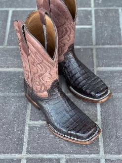 Circle G Men's Dark Brown Caiman Western Boot -Guadalajara Western Wear IMG 1497