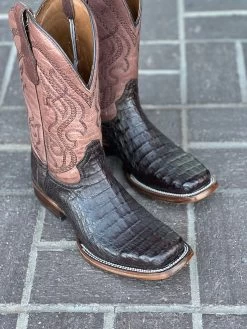 Circle G Men's Dark Brown Caiman Western Boot -Guadalajara Western Wear IMG 1498