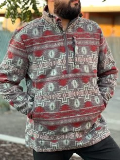 Panhandle Men's Aztec Fleece Pullover