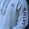 Ariat Women Oatmeal Heather Team Hoodie