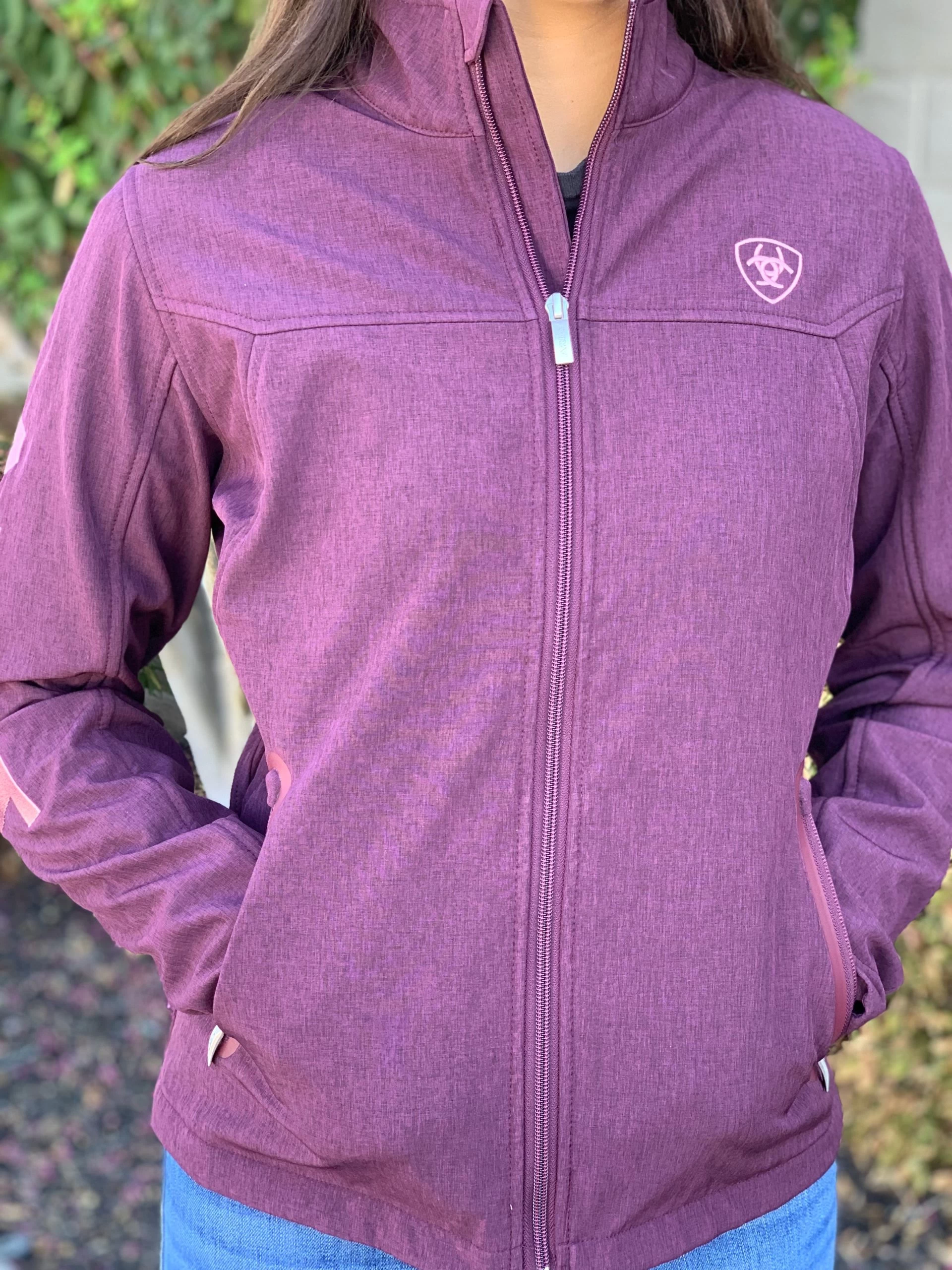 Ariat Women Team Mulberry Heather Soft-shell Jacket 4 Ariat Women Team Mulberry Heather Soft-shell Jacket - Image 2