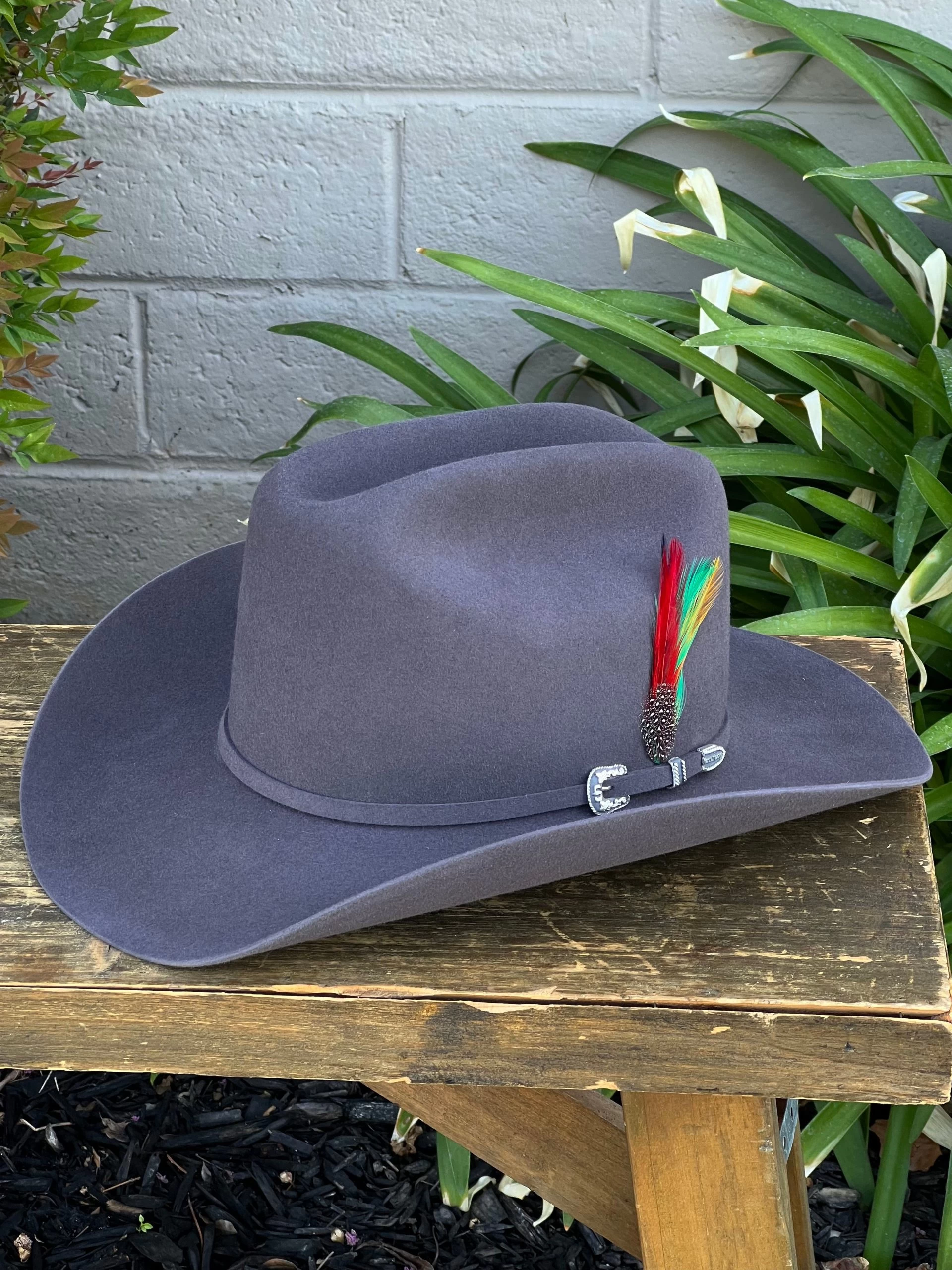 Stetson 6x Granite Grey (Copa Chica Falda/Brim 3.5") 3 Stetson 6x Granite Grey (Copa Chica Falda/Brim 3.5")