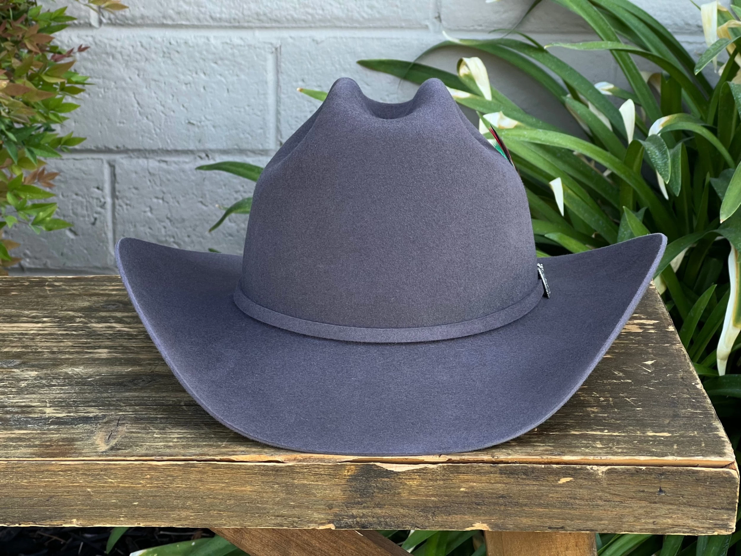 Stetson 6x Granite Grey (Copa Chica Falda/Brim 3.5") 4 Stetson 6x Granite Grey (Copa Chica Falda/Brim 3.5") - Image 2