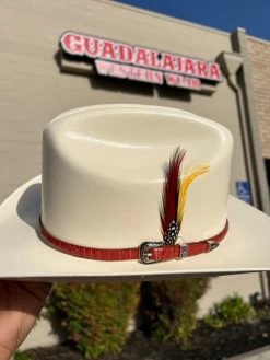 Cuernos Chuecos 150x Chaparral (Copa Chica Falda Chica 3") Toquilla Cognac -Guadalajara Western Wear IMG 1733