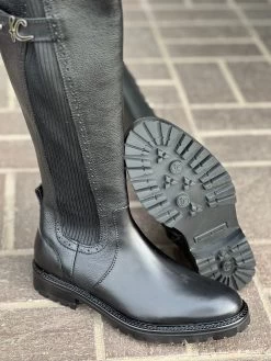 Cuadra Bristol Negro Piel Ternera Bota Alta Para Dama -Guadalajara Western Wear IMG 18972