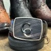 Cuadra Black/Grey Modern Leather Belt (NEW) -Guadalajara Western Wear IMG 2199
