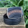 Cuadra Black Modern Leather Belt (NEW) -Guadalajara Western Wear IMG 22532