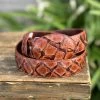 Pirarrucu Honey Leather Belt - Red Diamond Boots -Guadalajara Western Wear IMG 22602