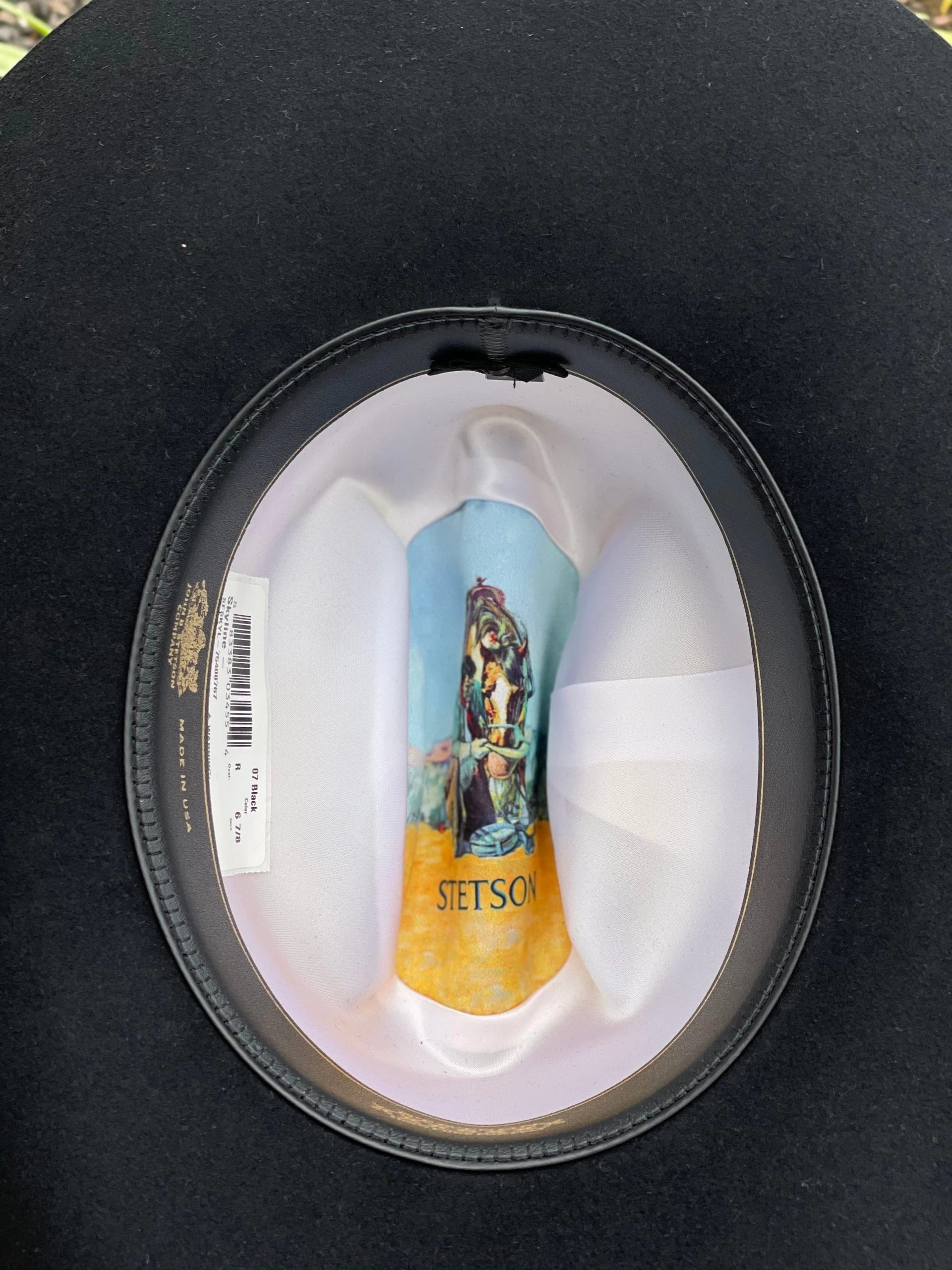 Stetson 6x Skyline Negro (Copa Chica Falda 4") 5 Stetson 6x Skyline Negro (Copa Chica Falda 4") - Image 3