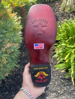 Los Altos Belmont Brown Wide Square Toe Botin Charro -Guadalajara Western Wear IMG 2601