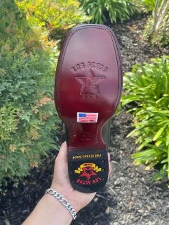 Los Altos Belmont Black Wide Square Toe Botin Charro -Guadalajara Western Wear IMG 2604