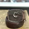 Cuadra Paris Cafe Modern Caiman Leather Belt -Guadalajara Western Wear IMG 2677