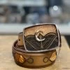 Cuadra Toasted Almond Modern Caiman Leather Belt -Guadalajara Western Wear IMG 2680 f2fb5a23 e85c 4b89 8a5a 86f1fc285d79