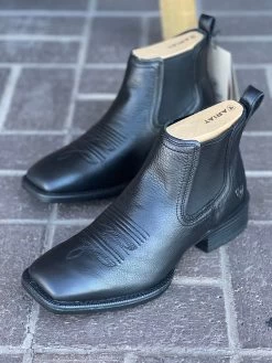 Ariat Booker Ultra Western Ankle Boot (BLACK) -Guadalajara Western Wear IMG 28012