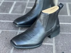 Ariat Booker Ultra Western Ankle Boot (BLACK) -Guadalajara Western Wear IMG 2803