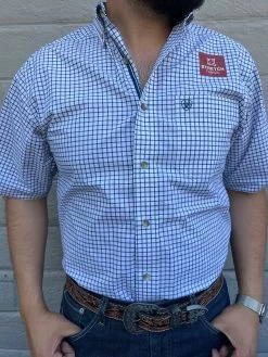 Ariat Pro White Classic Fit Short Sleeve Shirt