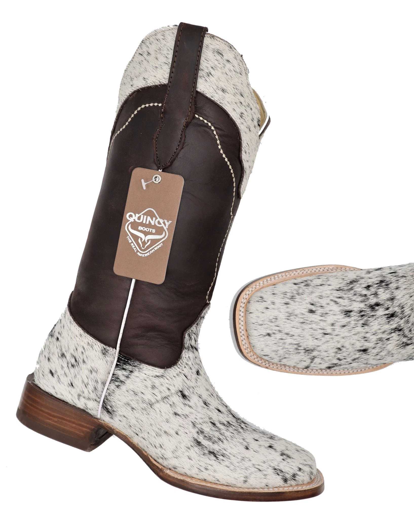 Quincy Wide Square Toe Western Cowgirl Boots - Q322V2504 4 Quincy Wide Square Toe Western Cowgirl Boots - Q322V2504 - Image 2