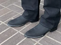 Los Altos Nobuck Negro Botin Chelsea -Guadalajara Western Wear IMG 3360