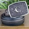 Cuadra Black Modern Fashion Leather Belt -Guadalajara Western Wear IMG 3489