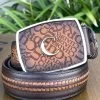 Cuadra Honey Modern Fashion Leather Belt -Guadalajara Western Wear IMG 3495