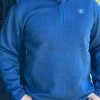 Ariat Men's Sweater Knit Fleece - Indigo Heather