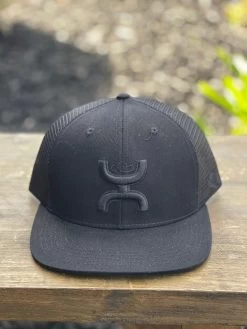Hooey Black / Black Trucker Snapback