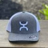Hooey Grey/White Flex-Fit Cap -Guadalajara Western Wear IMG 4783