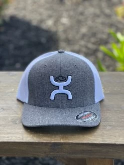 Hooey Grey/White Flex-Fit Cap
