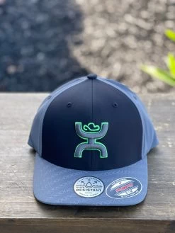 Hooey Solo Black/Green Flex-Fit Cap