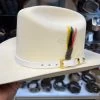 Genuine Premium White Caiman Leather Hat Band -Guadalajara Western Wear IMG 4894