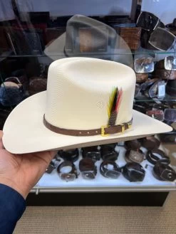 Tombstone 1000x Johnson (Copa Alta) With Dark Brown Ostrich Leather Band