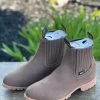 Original Michel Charro Nobuk Taupe Industrial Sole Botines -Guadalajara Western Wear IMG 4903