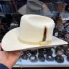 Tombstone 1000x Johnson (Copa Alta) With Genuine Winter White Ostrich Leather Band