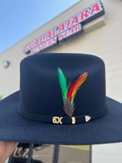 Stetson Serrateli 6x Tejana Negra Estilo Sinaloa (Copa Chica Falda/Brim 3.5") -Guadalajara Western Wear IMG 5432