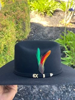 Stetson Serrateli 6x Tejana Negra Estilo Sinaloa (Copa Chica Falda/Brim 3.5") -Guadalajara Western Wear IMG 5436