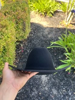 Stetson Serrateli 6x Tejana Negra Estilo Sinaloa (Copa Chica Falda/Brim 3.5") -Guadalajara Western Wear IMG 5438