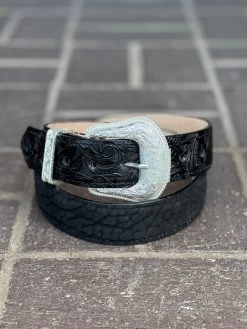 Cuello De Toro Cinto - Negro / Plata