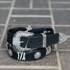 Potro Crazy Negro Cinto - Negro / Plata -Guadalajara Western Wear IMG 5473