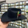 Stetson 6x Spartan Black Cowboy Felt Hat Sinaloa (Copa Chica Falda/Brim 3.5")