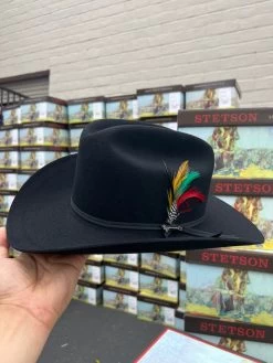 Stetson 6x Spartan Black Cowboy Felt Hat Sinaloa (Copa Chica Falda/Brim 3.5") -Guadalajara Western Wear IMG 5558 1