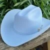 30x Larry Mahan Opulento Platinum Fur Felt Cowboy Hat -Guadalajara Western Wear IMG 5779copy