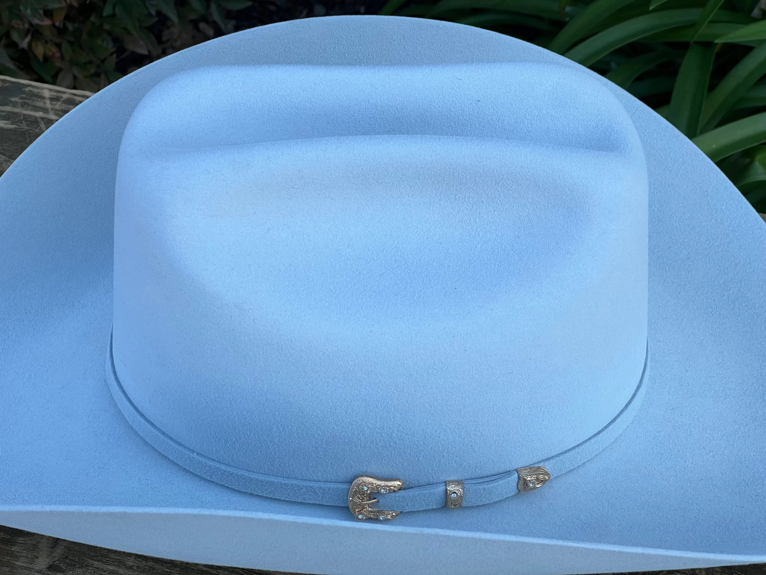 30x Larry Mahan Opulento Platinum Fur Felt Cowboy Hat 5 30x Larry Mahan Opulento Platinum Fur Felt Cowboy Hat - Image 3