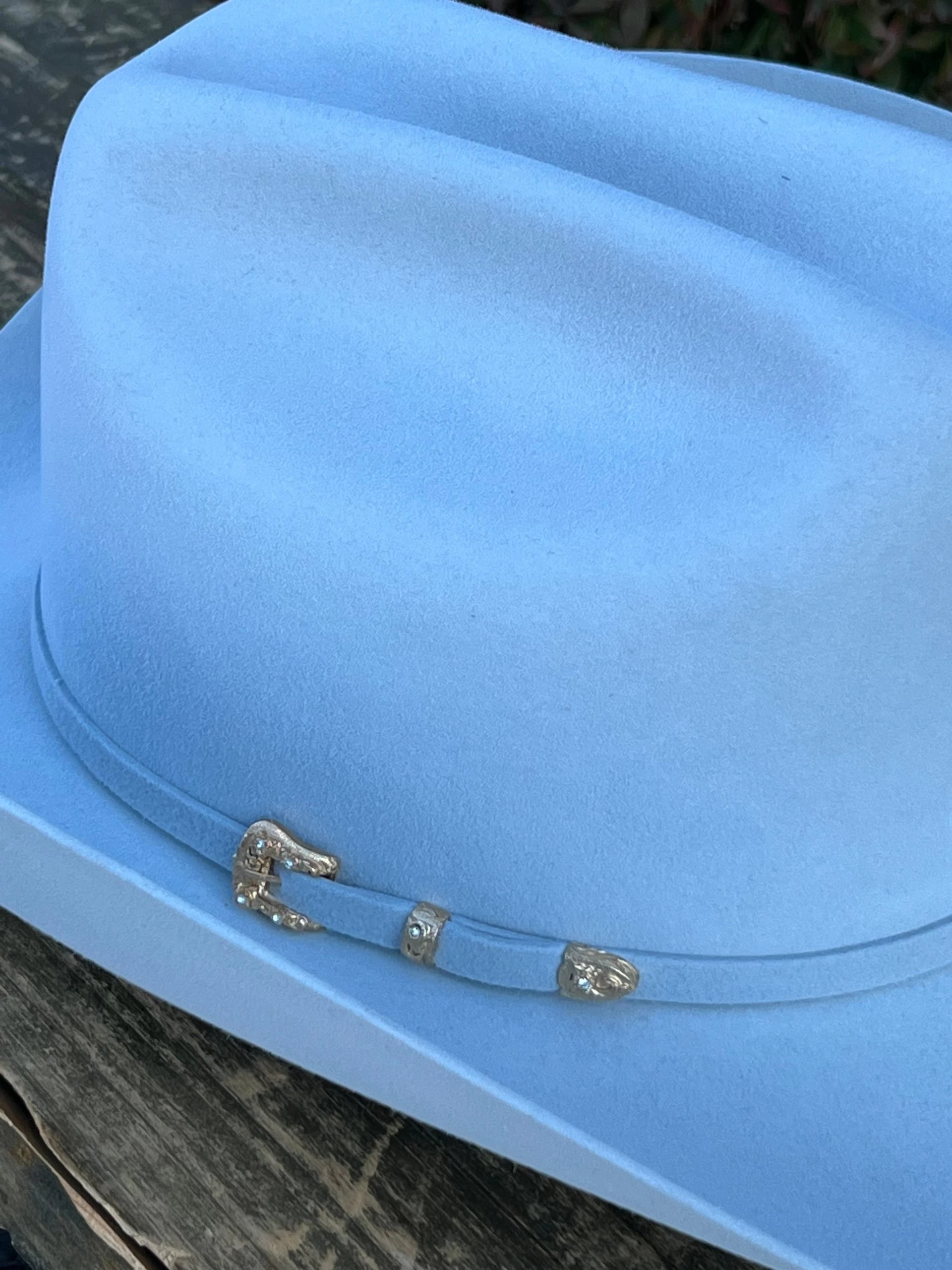 30x Larry Mahan Opulento Platinum Fur Felt Cowboy Hat 4 30x Larry Mahan Opulento Platinum Fur Felt Cowboy Hat - Image 2