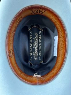 30x Larry Mahan Opulento Platinum Fur Felt Cowboy Hat 11 30x Larry Mahan Opulento Platinum Fur Felt Cowboy Hat -Guadalajara Western Wear IMG 5785copy