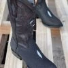 Cuadra Stingray/Mantarraya Black Semi-Oval Toe Cowboy Boots -Guadalajara Western Wear IMG 5813