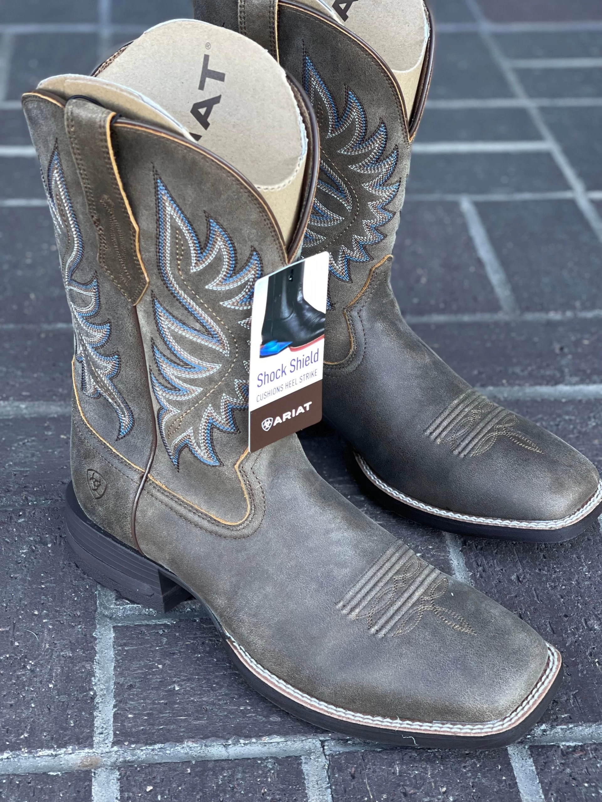 Ariat Men's Brander Bear Brown Western Boot 7 Ariat Men's Brander Bear Brown Western Boot - Image 5