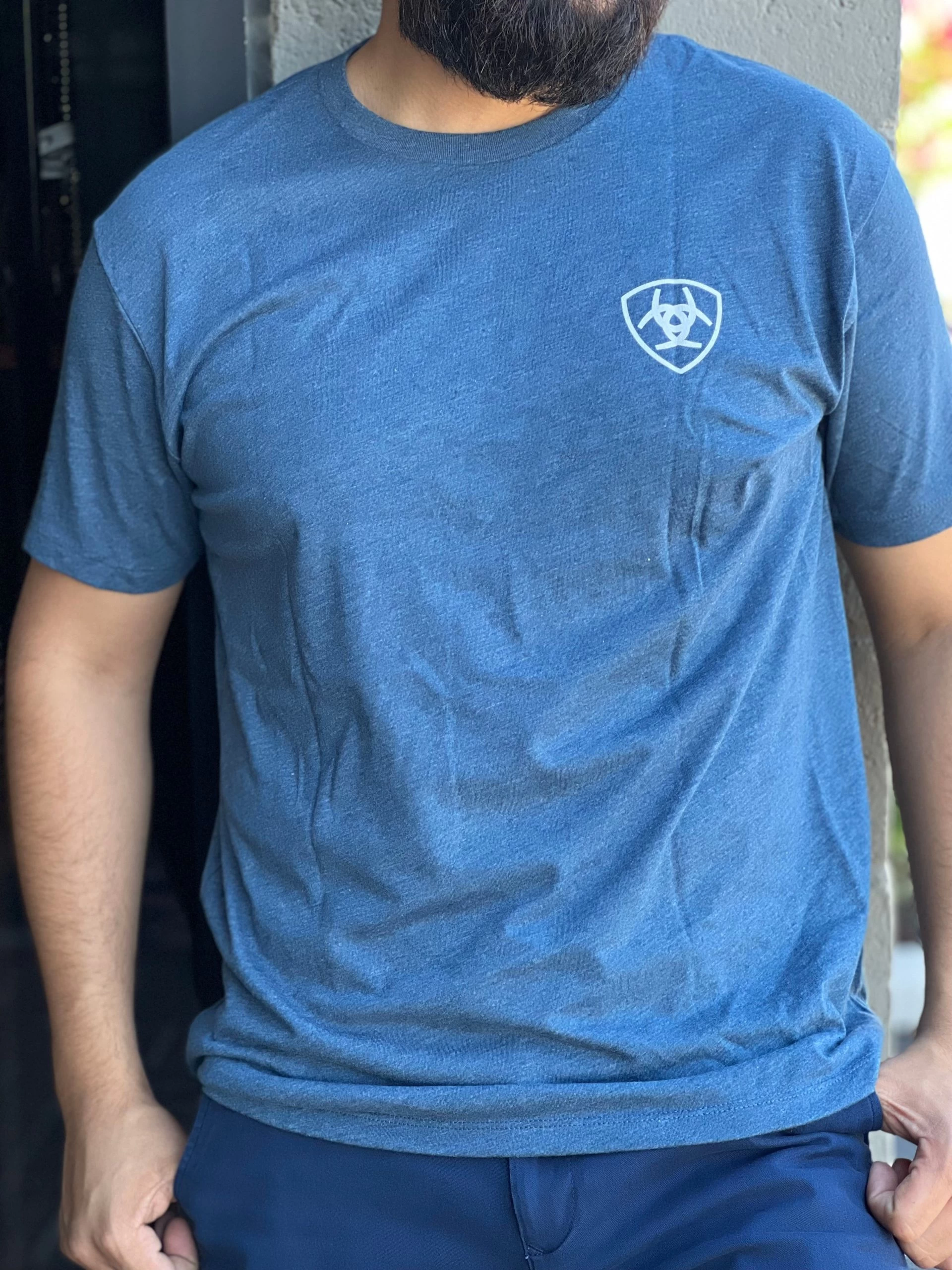 Ariat Sailor Blue Heather T-Shirt 4 Ariat Sailor Blue Heather T-Shirt - Image 2