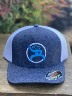 Hooey Strap Roughy Blue Flexfit Cap