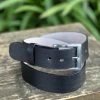 Men's 100% Genuine Leather Belt - BLK -Guadalajara Western Wear IMG 6337