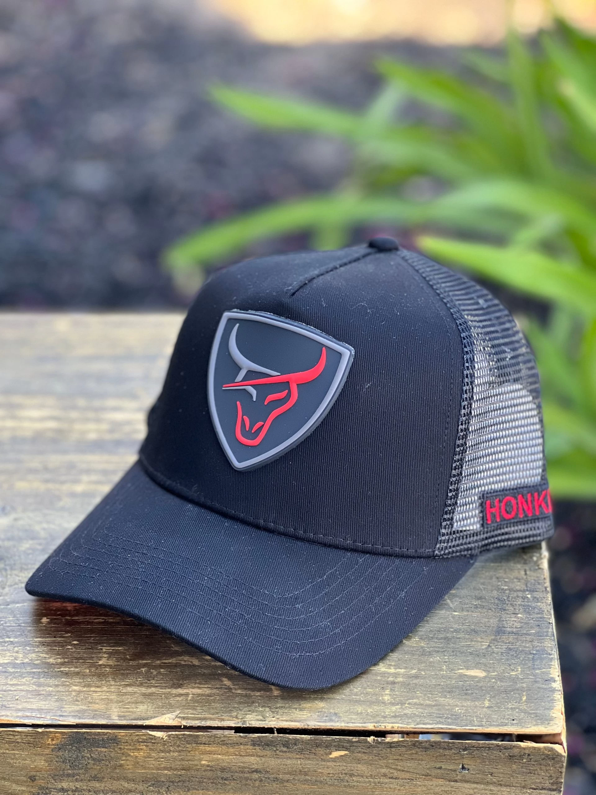 Honker Hats - Blk/Red 3 Honker Hats - Blk/Red